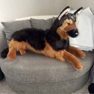 Douglas Cuddle Toy Major German Shepherd Plush Realistic Stuffed Animal Dog 41”L